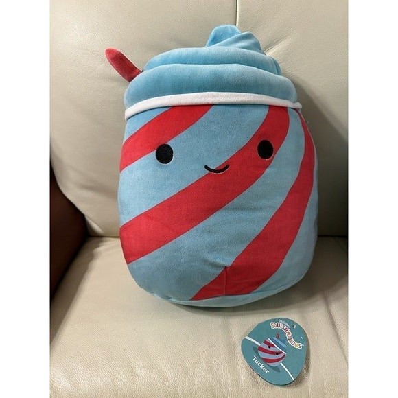 12" Squishmallow Tucker the Slushie Stuffed Plush New - Picture 1 of 6